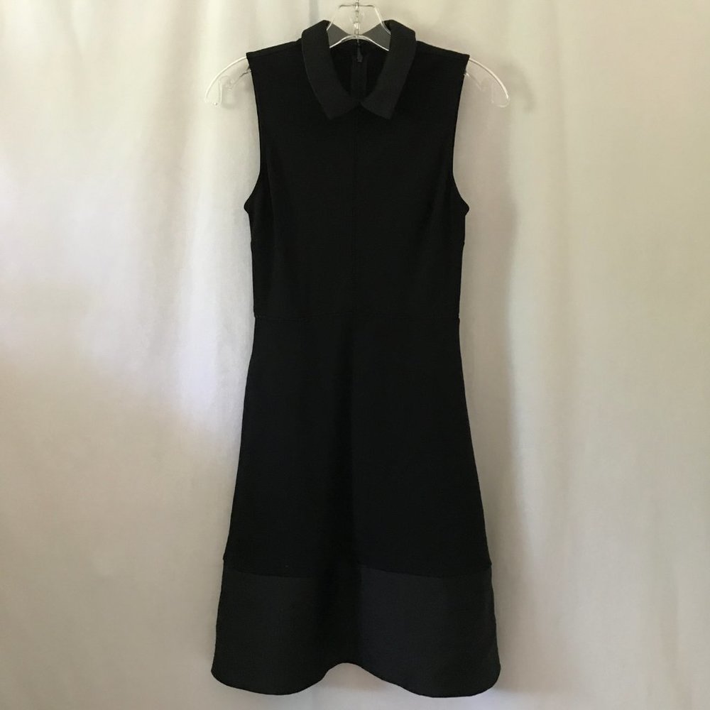 Erin Fetherston Black Sleeveless Collared Dress